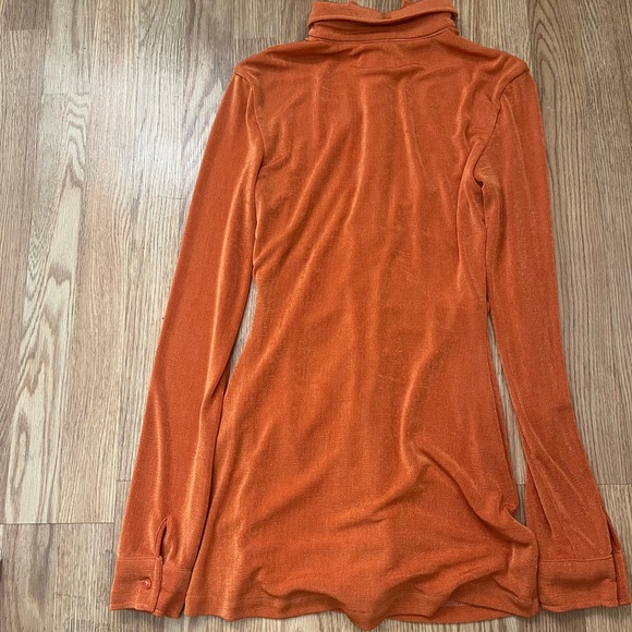 With Jean Andy Dress in Maple Orange Size XXS - Picture 10 of 10